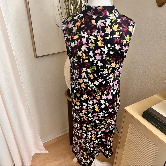 EQUIPMENT Femme Tira Sleeveless Floral‎ Print Silk Dress Asymmetrical Hem Size S - Picture 7 of 11